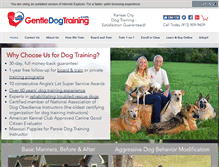 Tablet Screenshot of gentledogtraining.com